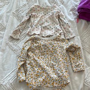 Size 2t girls spring long sleeve shirts.